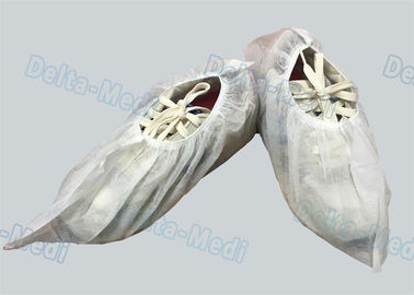 非PPの白のスリップの靴カバー、軽量の防水保護靴カバー