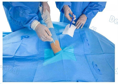 病院の外科通関手続きのパック、伸縮性があるフィルムが付いている上部の肢の外科使い捨て可能な生殖不能のキット