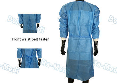 SBPPの非編まれた使い捨て可能な手術衣簡単な40 -前部ウエスト ベルトとの60gsm