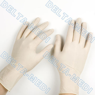 Lサイズ指は実験室のための乳液の検査の手袋を織った