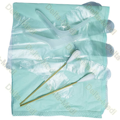 膣鏡のUnderpadのが付いている使い捨て可能な生殖不能の婦人科の検査のキットは使い捨て可能なPEの検査の手袋を綿棒