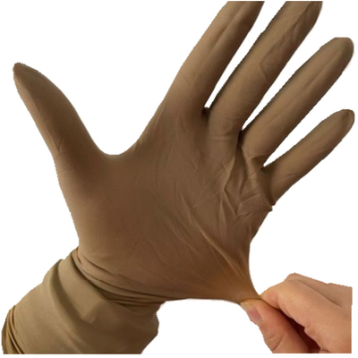 ブラウン色の生殖不能の整形外科の外科手袋の天然ゴムの乳液の整形外科の手袋