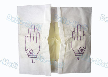 医学の病院の使い捨て可能な外科手袋、柔らかい生殖不能の外科手袋