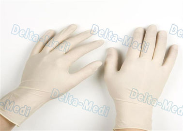 耐久の使い捨て可能な外科手袋、白い色の乳液の検査の手袋