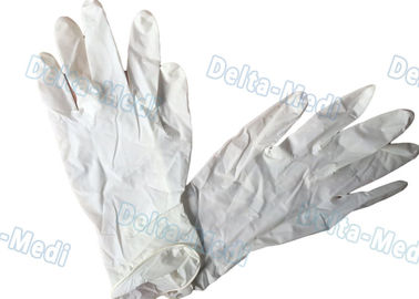 耐久の使い捨て可能な外科手袋、白い色の乳液の検査の手袋