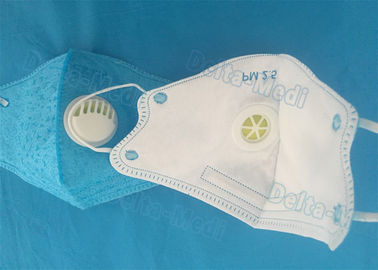 Earloop青いN95の塵の弁の反汚染の使い捨て可能なマスク