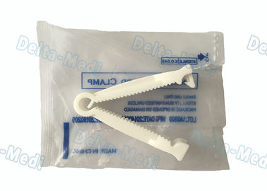 白5.0cmのPE袋の高く有効で使い捨て可能な臍の緒クランプ滑らかな表面