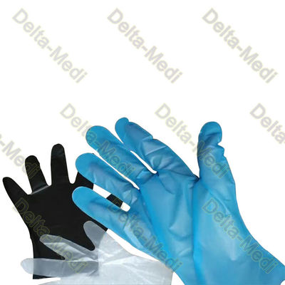 食品等級食品工業のための透明で黒く青いTPEの使い捨て可能な手袋