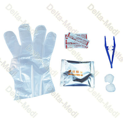 綿球の鉗子の手袋のバンド エイドが付いている生殖不能の使い捨て可能な外科キットのデブリードマンのキット